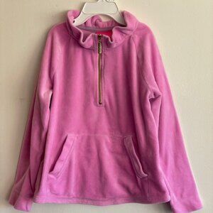 LILLY PULITZER Girls Skipper Popover Ruffle Velour Pink 4-5